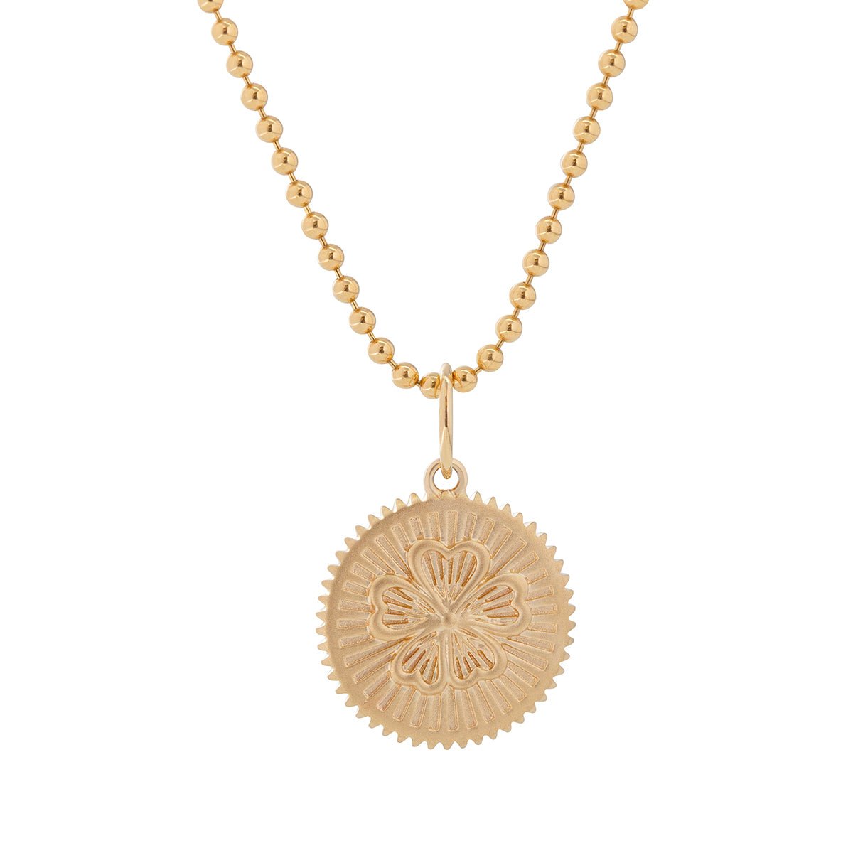 14K Yellow and White Gold Floral Pendant Necklace - FIORESE JEWELRY