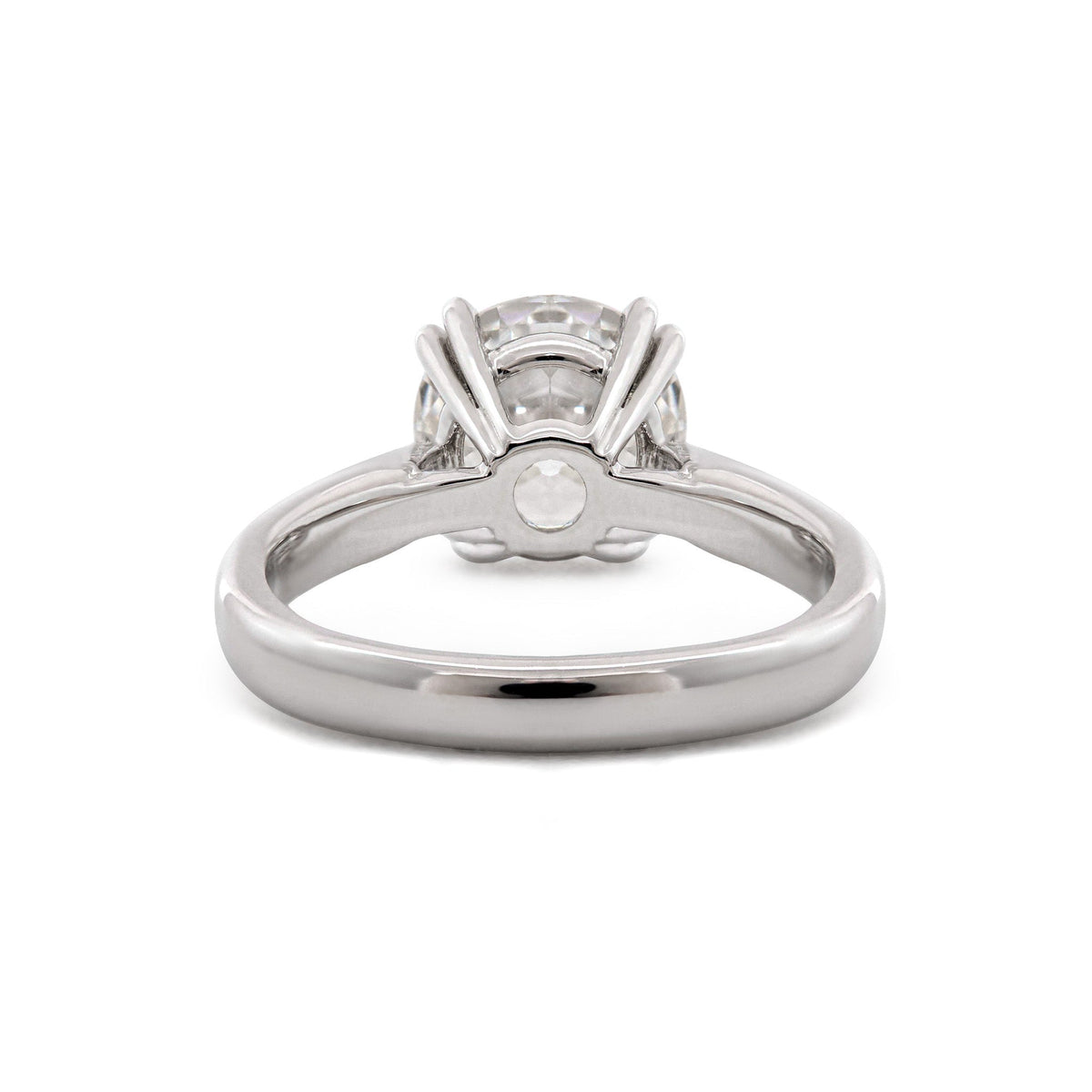 2.01CT Old European Cut Lab Diaond Cathedral Design Double Claw Prong Set Ring - FIORESE JEWELRY
