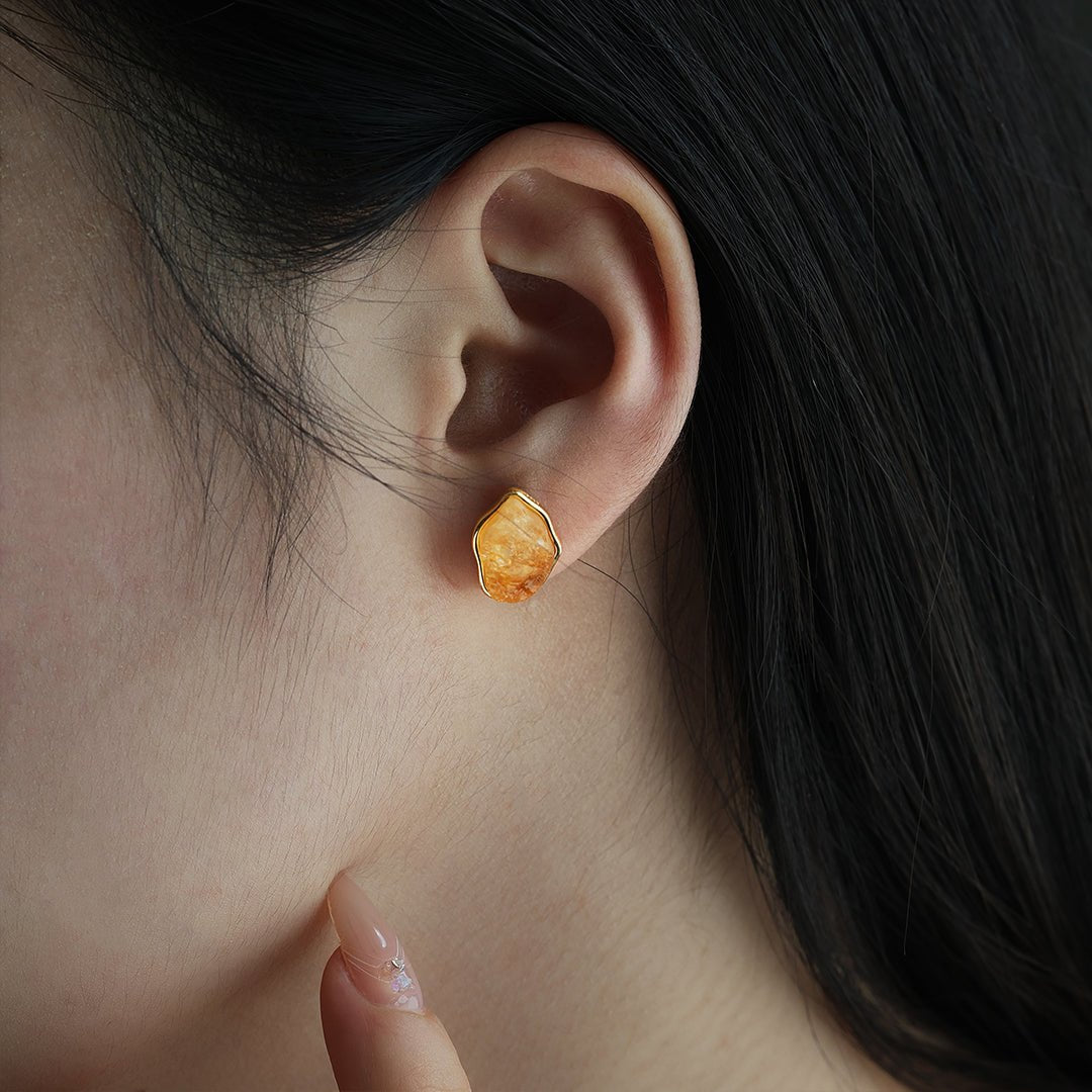 Irregular Raw Crystal Earrings - LGG Jewelry