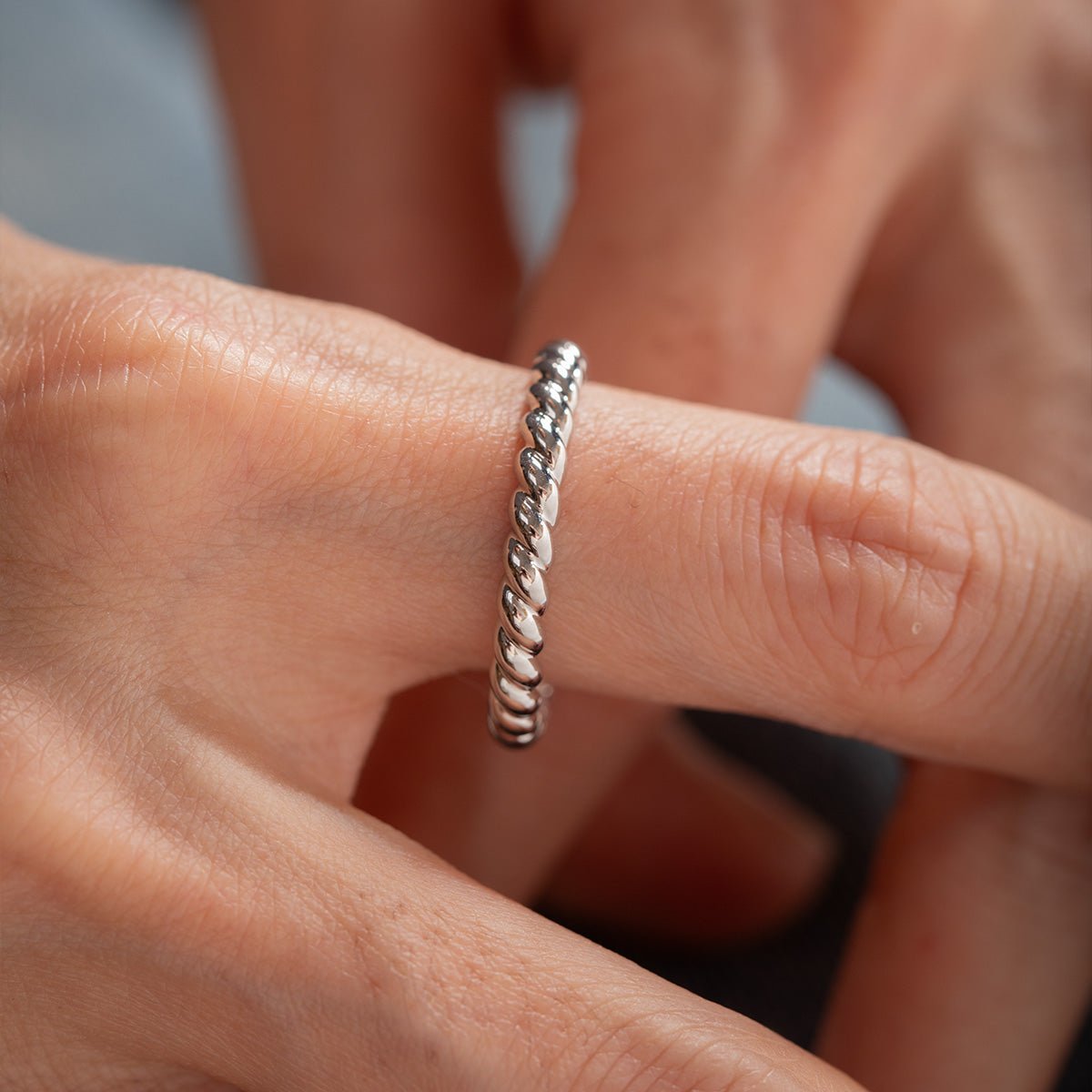 Twisted Rope Wedding Band - FIORESE JEWELRY
