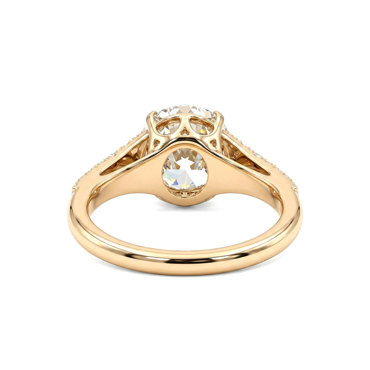 2.56CT Old European Cut Lab Diamond Vintage Milgrain Design Band Ring - FIORESE JEWELRY