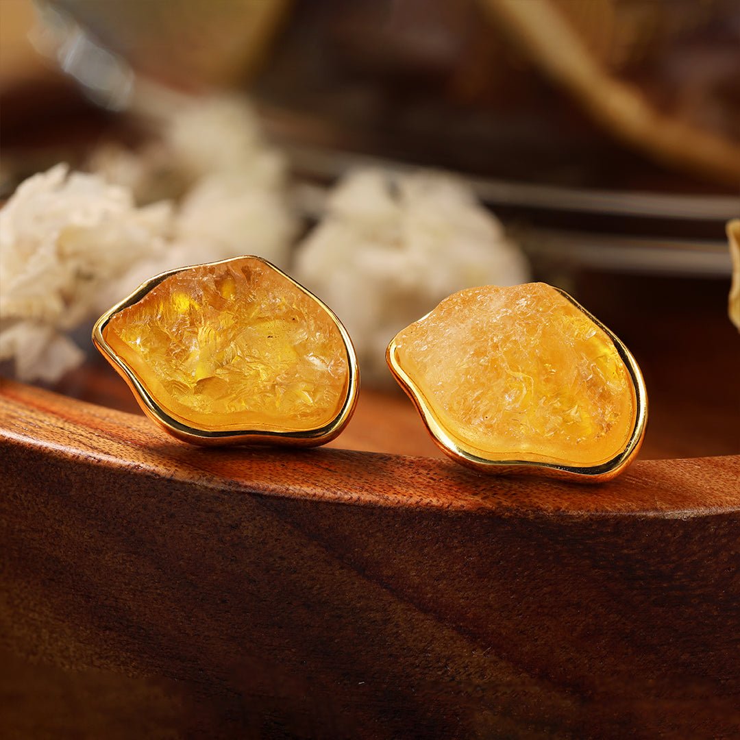 Irregular Raw Crystal Earrings - LGG Jewelry