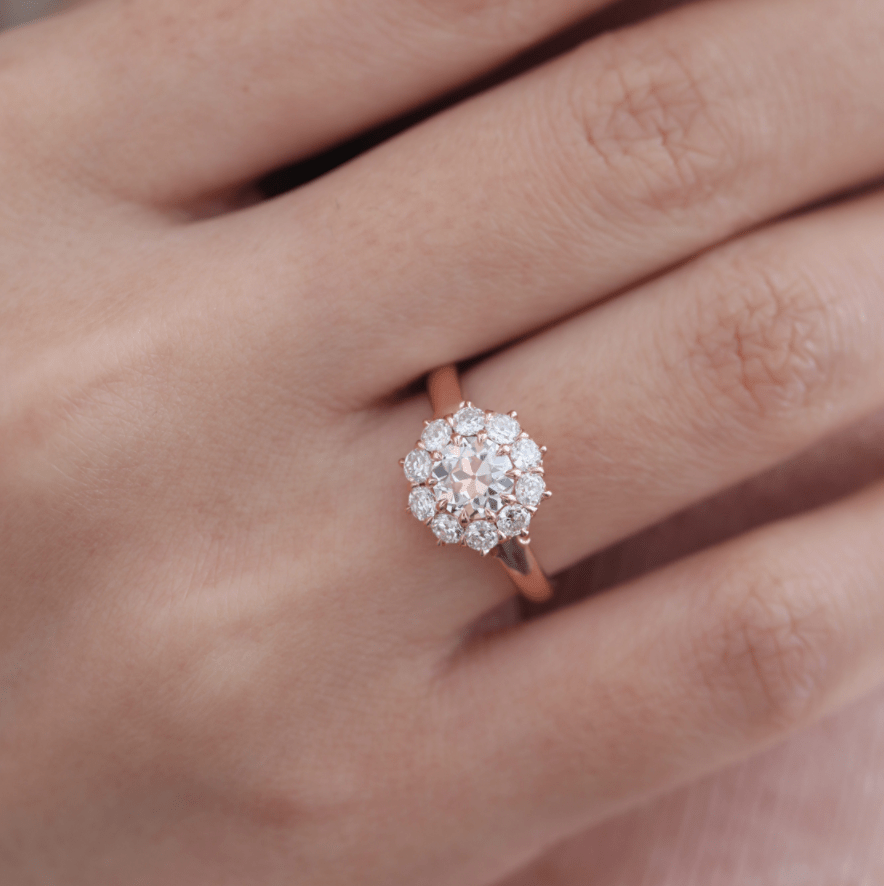 OEC Diamond Halo Ring - FIORESE JEWELRY